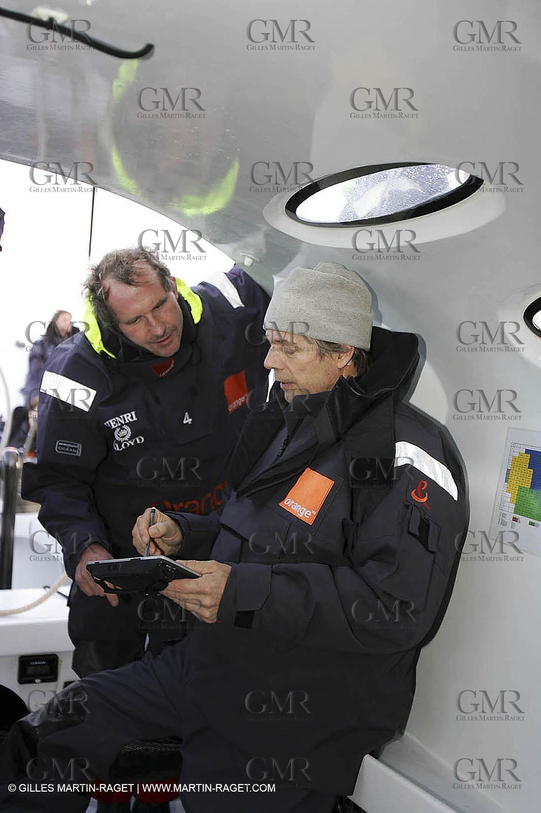 Orange II  - 2005 Jules Verne Trophy - Training in Bay of Biscay -Caraes-Nilson-