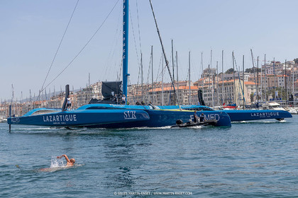18 05 2022, Marseille (FRA), APremière navigation du trimaran Ultim SVR LAZARTIGUE à Marseille