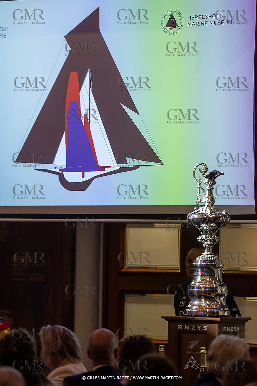 19 03 2021, Auckland (ZL), 36th America's Cup, America's Cup Hall of Fame, Peter J. Mongtgomery and Ed Baird induction at the Royal New Zealand Yacht Squadron