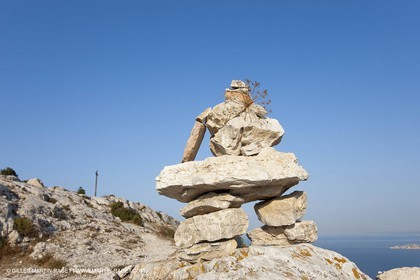 10 09 2009 - Marseille (FRA, 13) - Les Calanques - Massif de Marseilleveyre - Vue du sommet