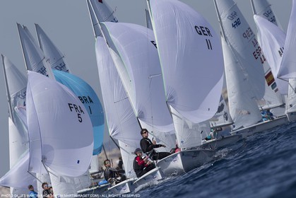 10 04 2015, Marseille (FRA), Yachting Club de la Pointe Rouge - Coupe Internationale de Printemps des 470, Day 3
