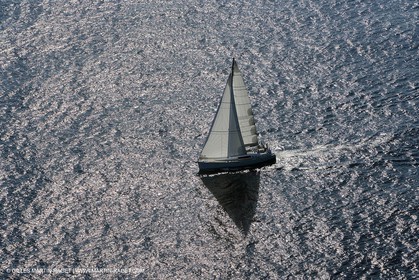 Crusing monohull sailing