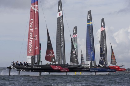 27 08 2015, Göthenburg, (SWE), 35th America's Cup, Louis Vuitton America's Cup World Series Göthenburg 2015, Tech Day,