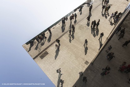 02 02 2013- Marseille (FRA,13) Inauguration de l'ombrière et du Vieux Port semi-piétonnier