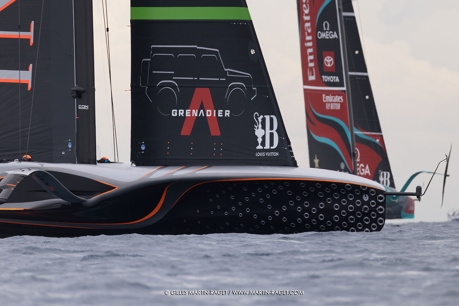 18 10 2024, Barcelona (ESP), Louis Vuitton 37th America's Cup, Final Match, Race Day 5, Race 7