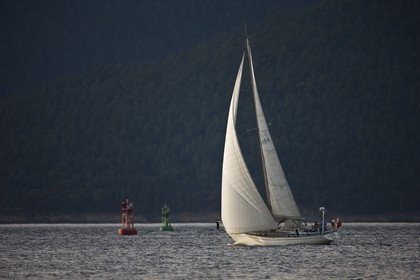 08 09 2008 - Anacortes (WA, USA) - America's Cup - BMW ORACLE Racing - 90 ft trimaran sea trials - Day 6