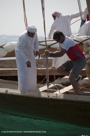 20 11 2010 - Dubai (UAE) - Dubai Louis Vuitton Trophy - Courses de boutres traditionnels pour les équipes engagées