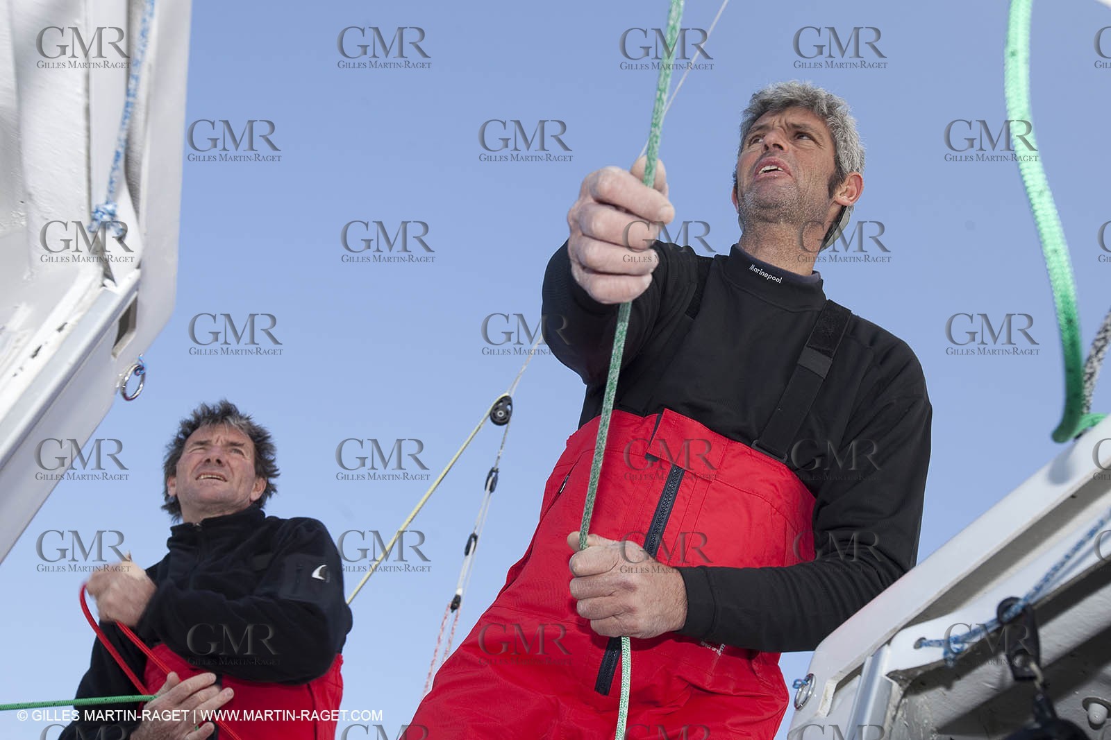 13 03 2010 -  La Grande Motte   Port Camargue (FRA) - Groupe Bel - Kito de Pavant   Sebastien Audigane training for Transat AG2R