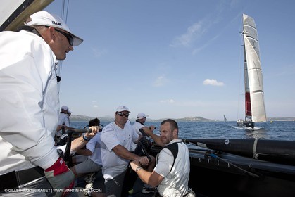 19 05 2010 - La Maddalena (ITA, Sardinia) Louis Vuitton Trophy - BMW ORACLE Racing - Training