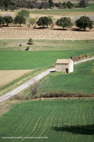 Luberon in winter near Saint Satrunin les Apt (FRA,84)