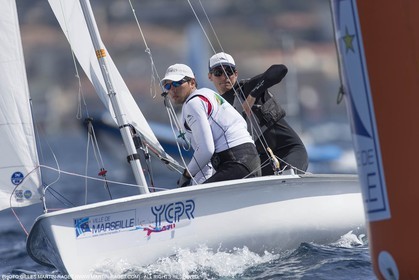 10 04 2015, Marseille (FRA), Yachting Club de la Pointe Rouge - Coupe Internationale de Printemps des 470, Day 3