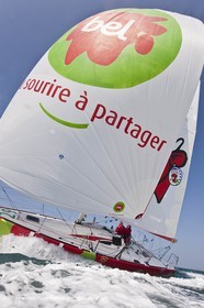 13 03 2010 -  La Grande Motte   Port Camargue (FRA) - Groupe Bel - Kito de Pavant   Sebastien Audigane training for Transat AG2R