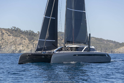 16 02 2019, Porquerolles (FRA,83), Gunboat 68 sail testing  3
