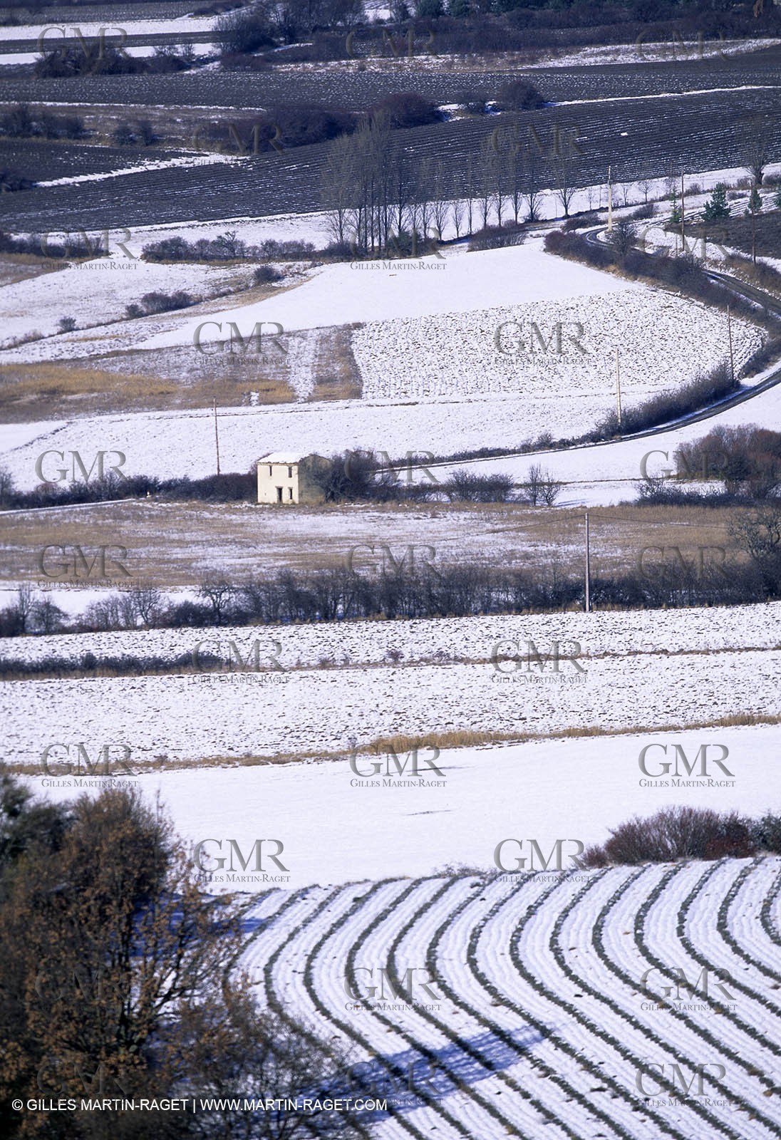 Provence under snow