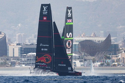 24 08 2024, Barcelona (ESP), Louis Vuitton 37th America's Cup, Louis Vuitton Prelilinary Regatta, Race Day 3