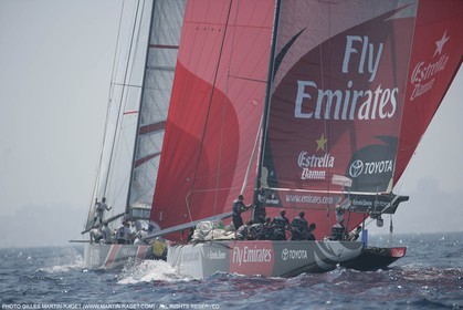 30 06 2007-Valencia (Spain)- 32nd America's Cup - Final Match - Day 6 - Alinghi vs Emirates Team New Zealand