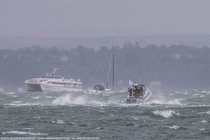 26 07 2015, Portsmouth (GBR), 35th America's Cup, Louis Vuitton America's Cup World Series Portsmouth 2015, Race Day 2, racing cancelled due to bad weather