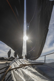03 10 2022, Saint-Tropez (FRA,83), Voiles de Saint-Tropez 2022,  entraînement des maxis, A bord de Sipirit of Malouen X