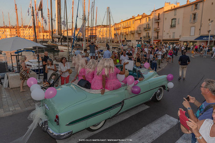 05 10 2023, Saint-Tropez (FRA,83), Les Voiles de Saint-Tropez 2023, RAce Day 5, Défilé des équipages