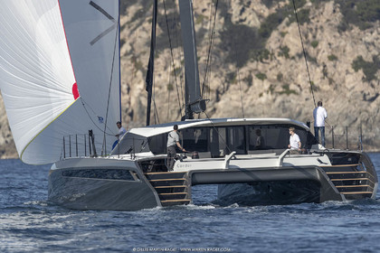 16 02 2019, Porquerolles (FRA,83), Gunboat 68 sail testing  3