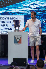 04 10 2024, Barcelona (ESP), 37th America's Cup, Louis Vuitton Cup Final, Race Day 7 , Prizegiving
