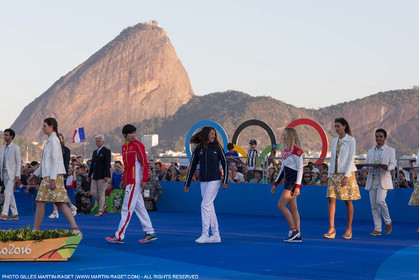 14 08 2016, Rio de Janeiro (BRA), 2016 Olympic Games, Sailing, RSX Women medal ceremony