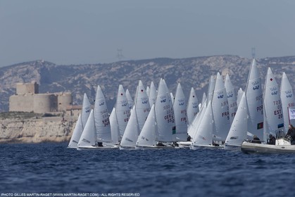 10 04 2015, Marseille (FRA), Yachting Club de la Pointe Rouge - Coupe Internationale de Printemps des 470, Day 3