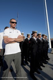 21 05 2010 - La Maddalena (ITA, Sardinia) Louis Vuitton Trophy - BMW ORACLE Racing -  - Opening Ceremony - James Spithill