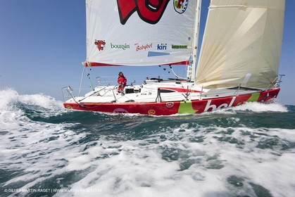 13 03 2010 -  La Grande Motte   Port Camargue (FRA) - Groupe Bel - Kito de Pavant   Sebastien Audigane training for Transat AG2R