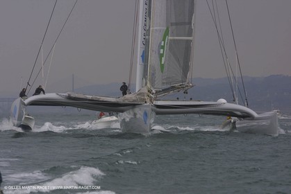 Géronimo - départ Trophée Jules Verne 2001 - Brest