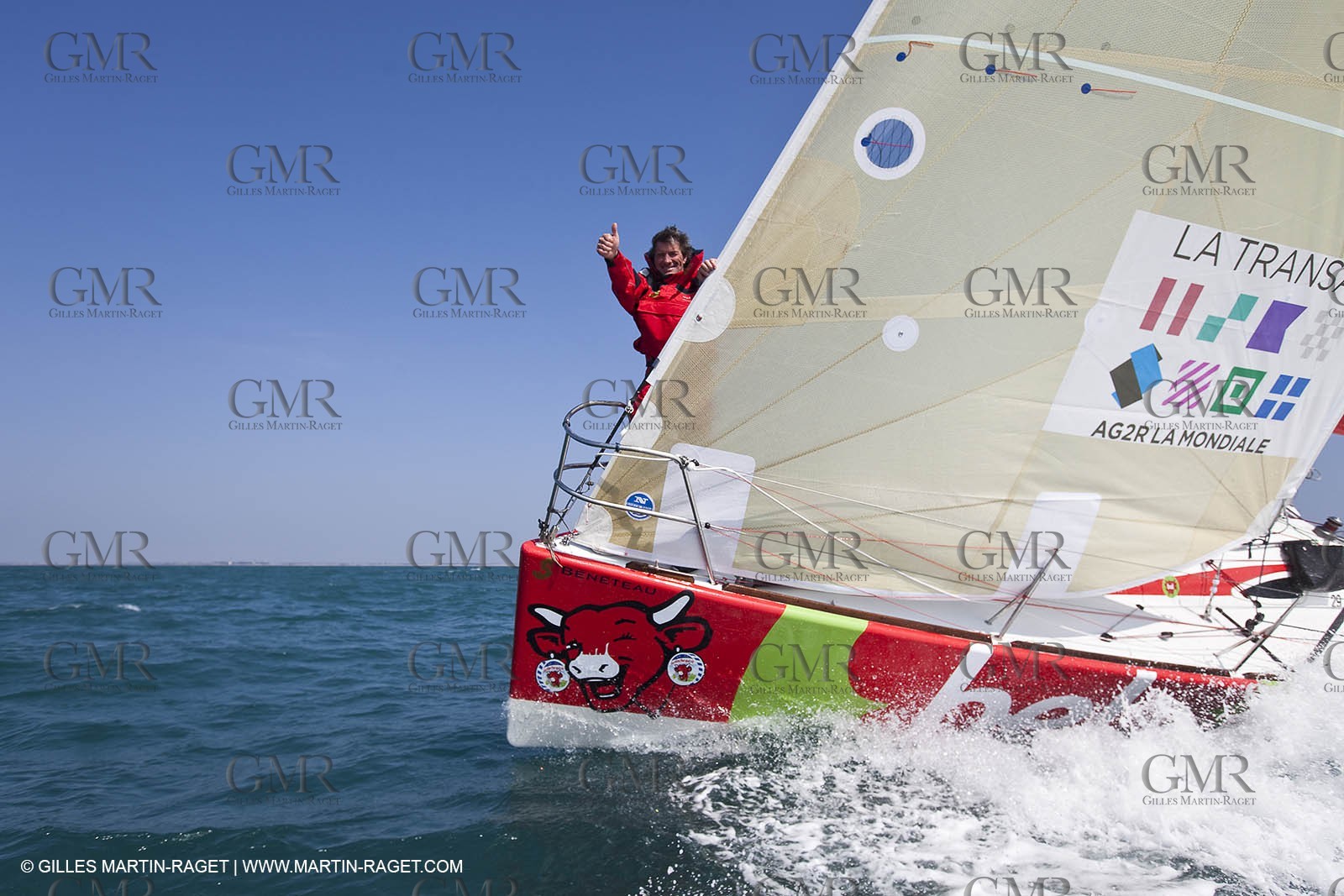 13 03 2010 -  La Grande Motte   Port Camargue (FRA) - Groupe Bel - Kito de Pavant   Sebastien Audigane training for Transat AG2R