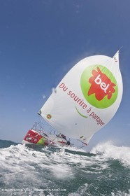 13 03 2010 -  La Grande Motte   Port Camargue (FRA) - Groupe Bel - Kito de Pavant   Sebastien Audigane training for Transat AG2R