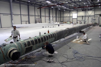 Vannes - Chantier Multiplast - finitions et peinture Orange II