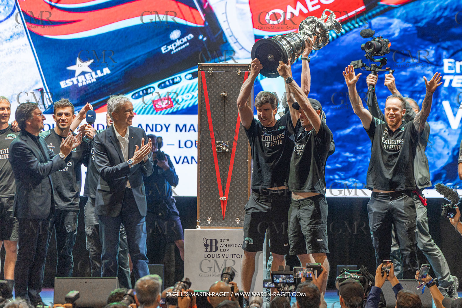 19 10 2024, Barcelona (ESP), Louis Vuitton 37th America's Cup, Final Match, Race Day 6 , Prizegiving