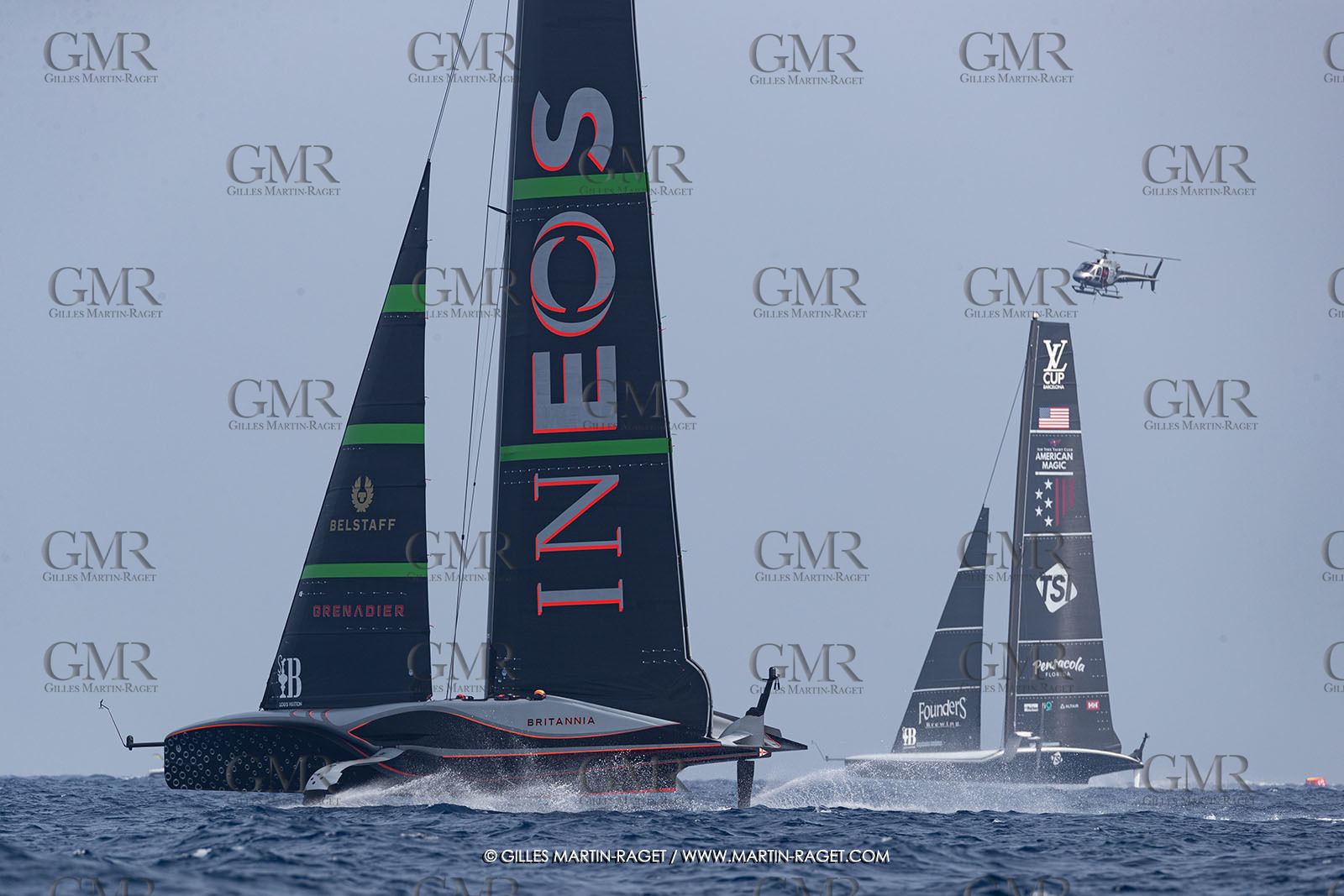 22 08 2024, Barcelona (ESP), Louis Vuitton 37th America's Cup, Louis Vuitton Preliminary Regatta, Race Day 1