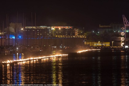 03 05 2013 - Marseille (FRA,13) - Marseille Provence 2013, illumination du Vieux Port par la Compagnie Carabosse