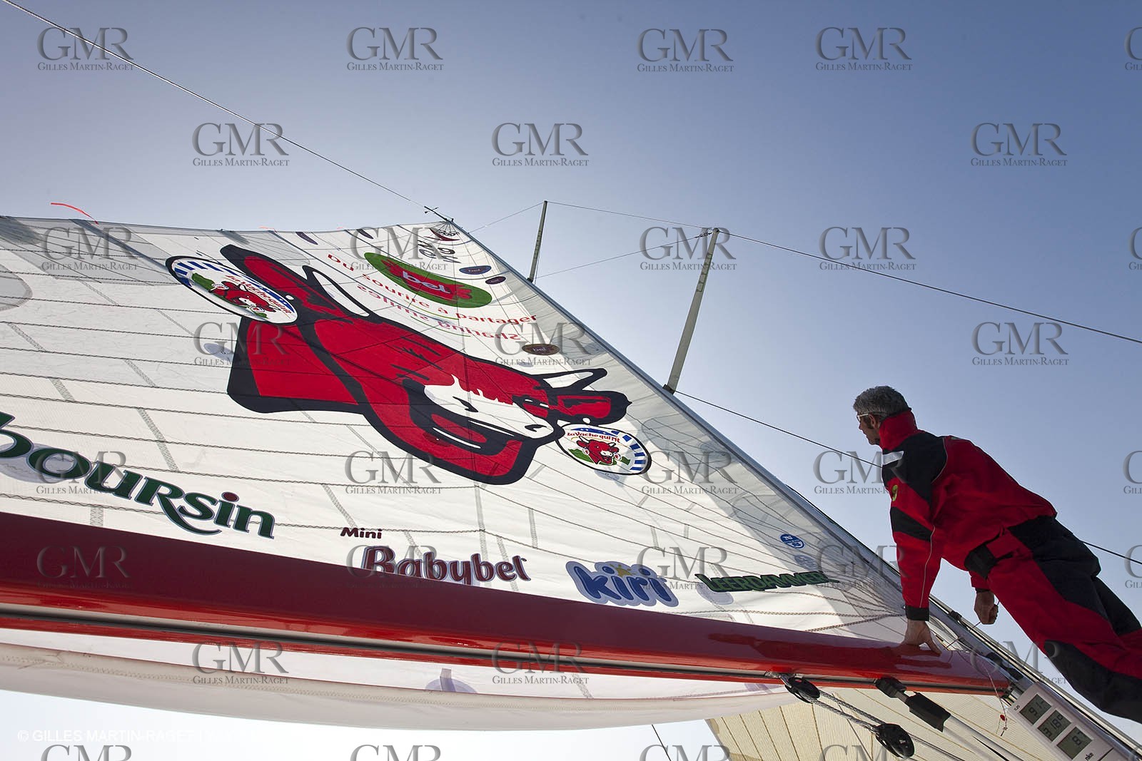 13 03 2010 -  La Grande Motte   Port Camargue (FRA) - Groupe Bel - Kito de Pavant   Sebastien Audigane training for Transat AG2R