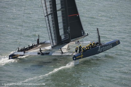 03 08 2013 - San Francisco (USA,CA) - 34th America's Cup - Louis Vuitton Cup - Semi-finals - Luna Rossa vs Artemis Racing - Race 1