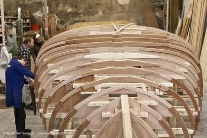 18 01 2012 - Marseille (FRA,13) - Alcyon construction at Carènes boat yard