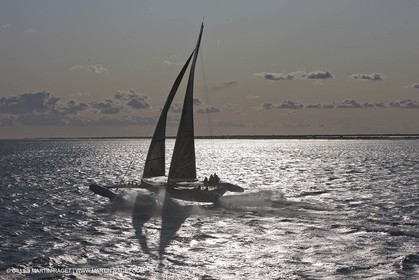 03 10 2008 - Fos   mer (FRA, 13) - L'Hydroptère - Tentative de record de vitesse