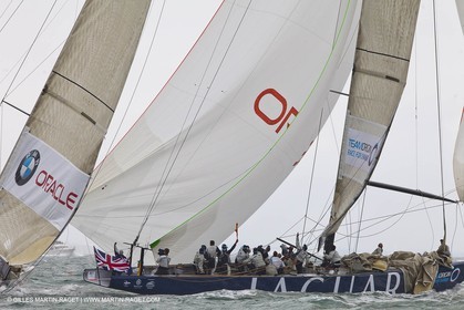 06 08 2010 - Cowes (UK, IOW) - The 1851 Cup -  BMW ORACLE Racing - Day 4.