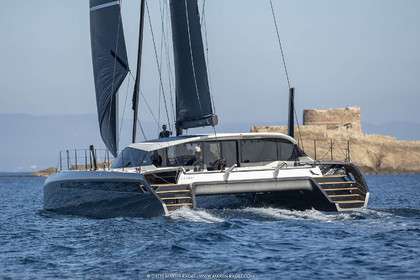 16 02 2019, Porquerolles (FRA,83), Gunboat 68 sail testing  3