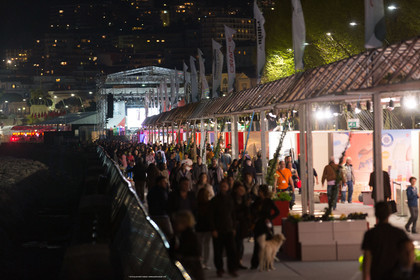18 04 2013 - Napoli (ITA) - America's Cup World Series Naples 2013 - Race Day one - village at night