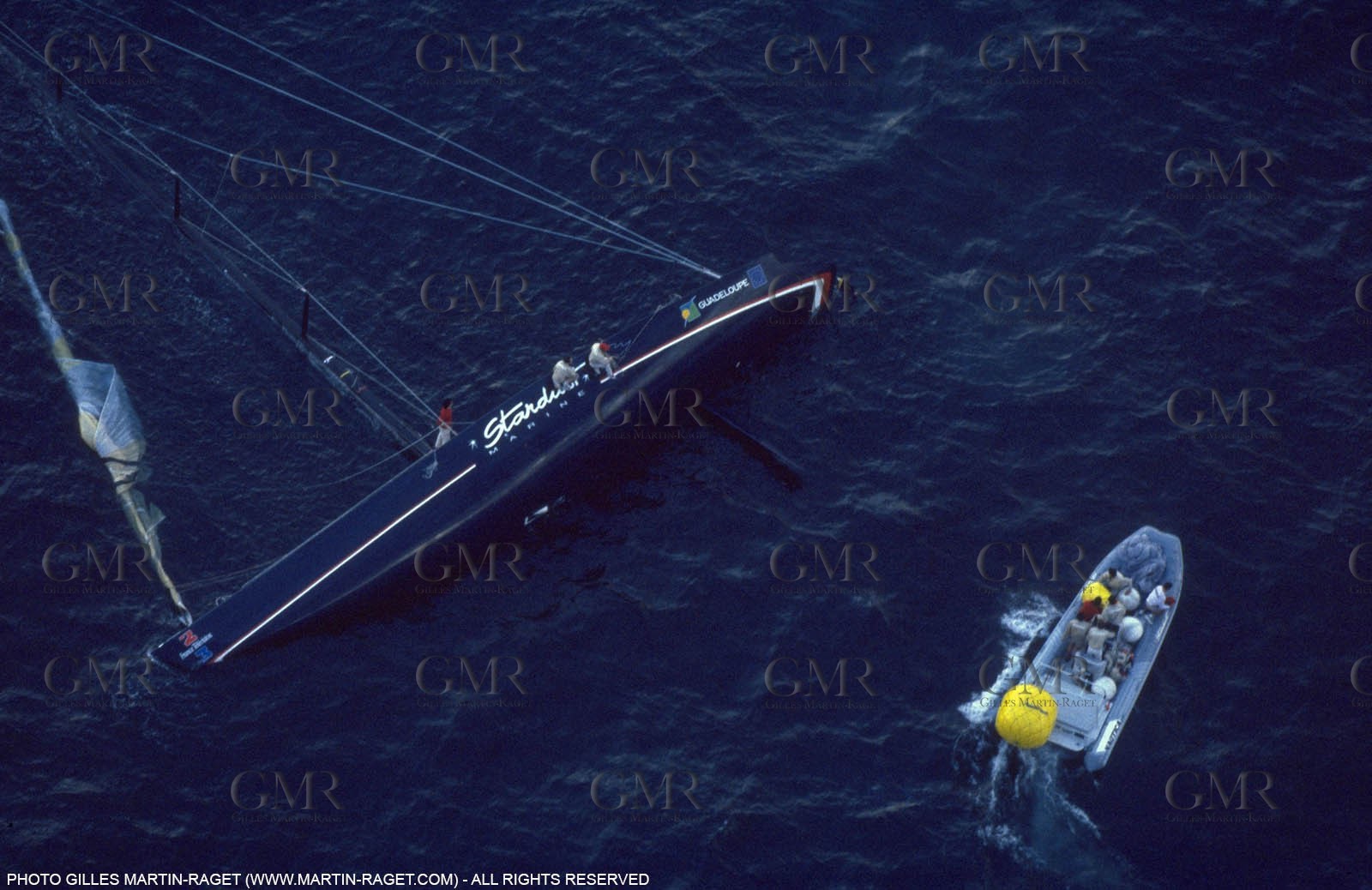 America's Cup, San Diego 1995, France 2-3 loses its keel