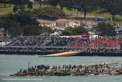 09 08 2013 - San Francisco (USA,CA) - 34th America's Cup - Louis Vuitton Cup - Semi-finals - Luna Rossa vs Artemis Racing - Race 3