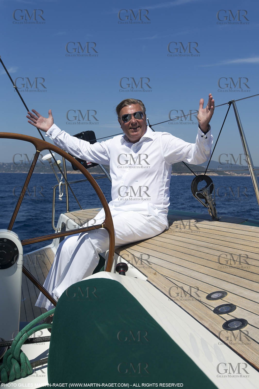 25 06 2015, Saint Tropez (FRA,83) , Sailing, Super yachts, Wally, Genie of The Lamp, Charles de Bourbon