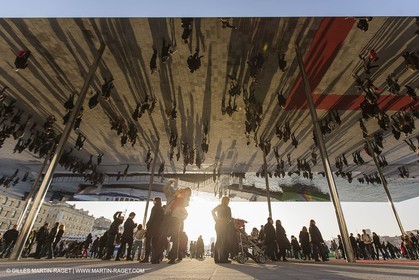 02 02 2013,  Marseille, FRA, 13, Inauguration de l'ombrière et du Vieux Port semi-piétonnier