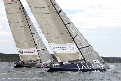 02 08 2010 - Cowes (UK, IOW) - The 1851 Cup -  BMW ORACLE Racing - Training Day.