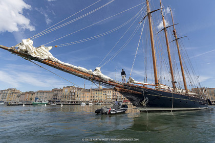 25 09 2022, Saint-Tropez (FRA, 83), Les Voiles de Saint-Tropez 2022, Arrivée des bateaux et de la Coupe d'Automne du Yacht Club de France