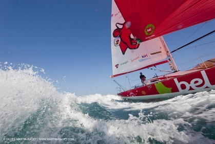 13 03 2010 - La Grande Motte   Port Camargue (FRA) - Groupe Bel - Entraînement Kito de Pavant   Sébastien Audigane en vue de la Transat AG2R 2010